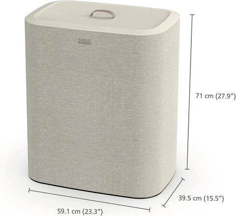 Laundry Hamper Separation Basket Ecru