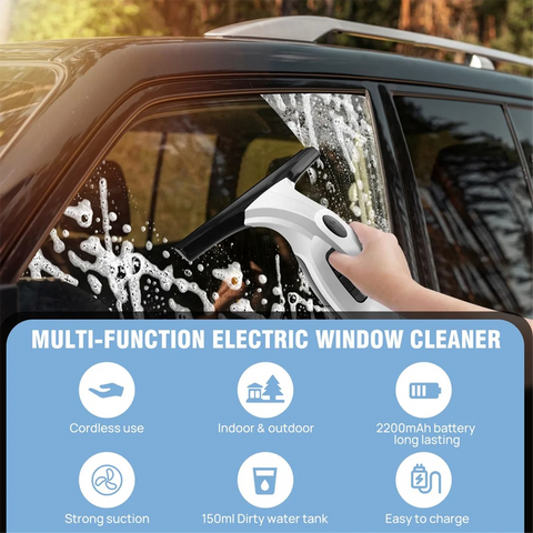 Window Vacuum Cleaner with Squeegee EU plug