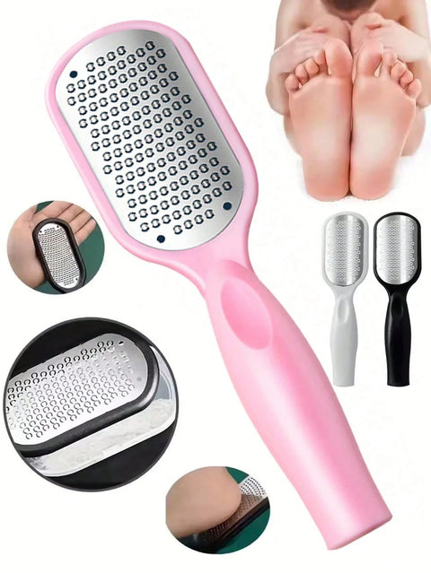 1PC Stainless Steel Professional Pedicure File Tool Grinding Stone Foot Board