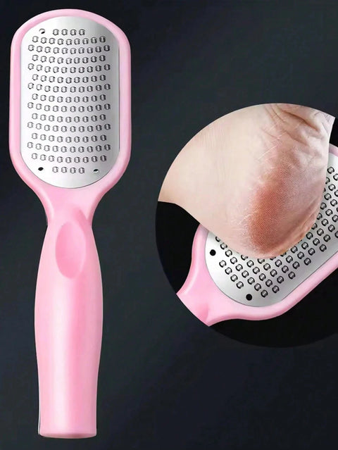 1PC Stainless Steel Professional Pedicure File Tool Grinding Stone Foot Board