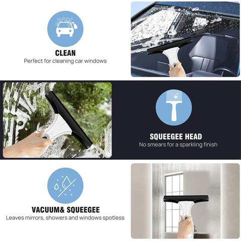 Window Vacuum Cleaner with Squeegee EU plug